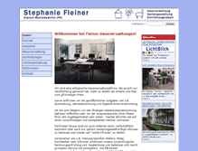 Tablet Screenshot of fleiner-hausverwaltung.de